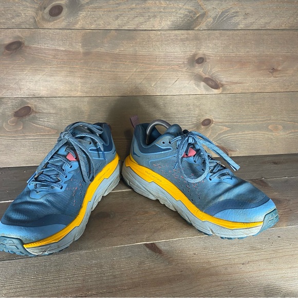 Hoka one challenger ATR 6 womens size 9.5 B shoes blue trail hiking sneakers - Picture 3 of 9